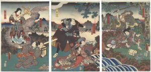 豊国三代「見立歌舞伎（仮題）」