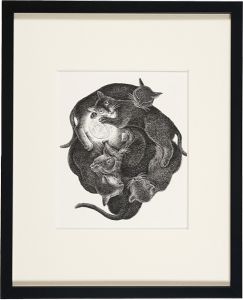 もとゆきこ「月が綺麗ですね　黒猫宇宙」