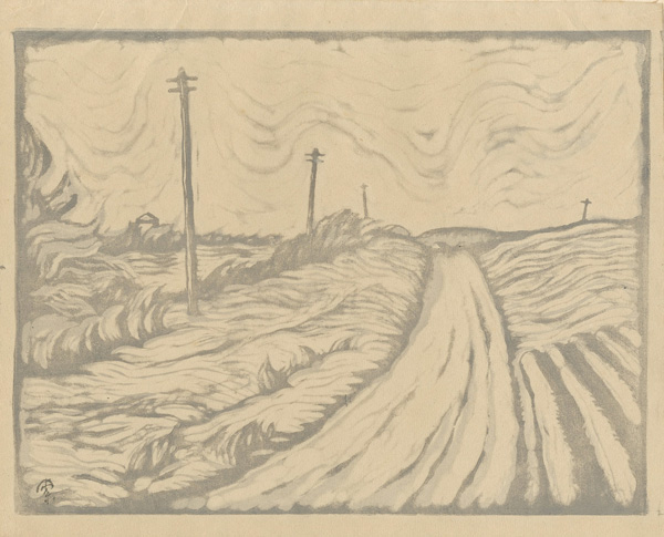 Fukazawa Sakuichi “Road Leading Towards the Hill ”