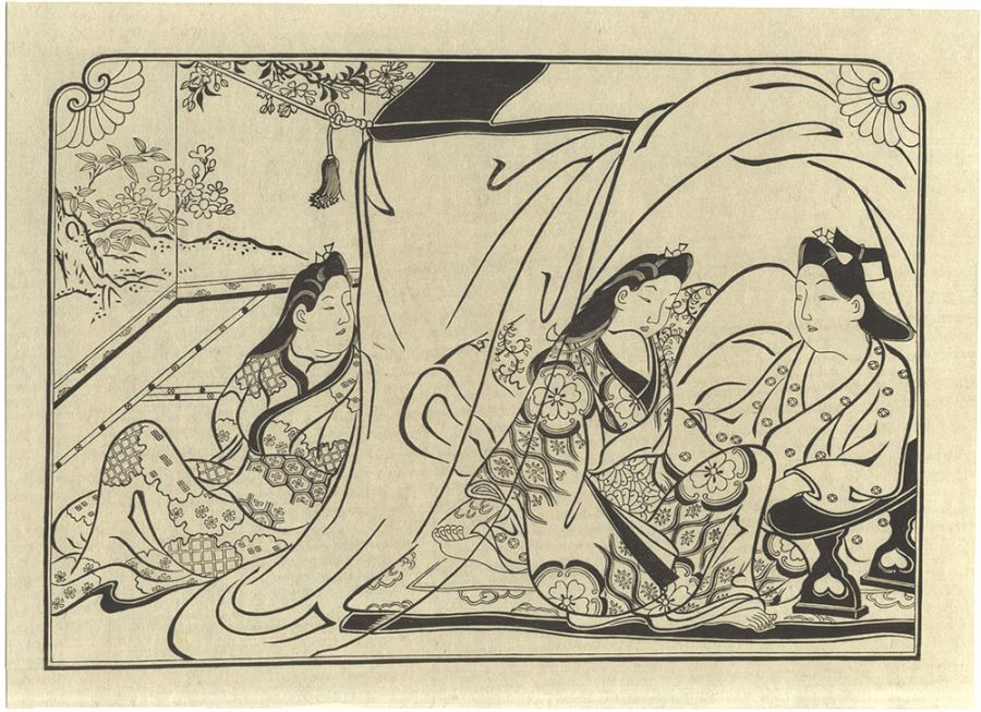 師宣「蚊帳男女の図【復刻版】」