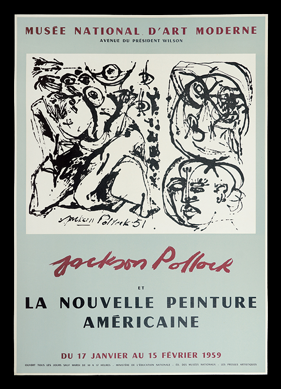 ジャクソン・ポロック「ジャクソン・ポロックと新しいアメリカの画家展ポスター
」
