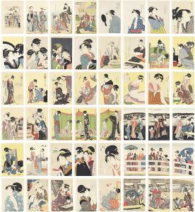 橋口五葉編纂　歌麿筆浮世絵