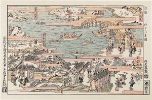 重長「浮絵　江戸八景【復刻版】」