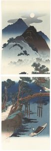 英泉「月夜山水【復刻版】」