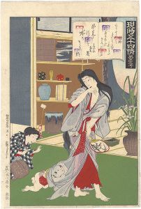 国周「現時五十四情　第五十二号 蜻蛉」