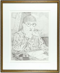 Fujita Tsuguharu (Leonard Foujita) / Autoportrait