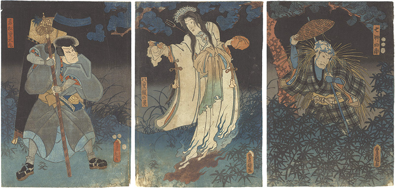 Toyokuni III “Kabuki Play: Otogi-banashi Hakata no Imaori”