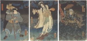 Toyokuni III / Kabuki Play: Otogi-banashi Hakata no Imaori [御伽譚博多新織]