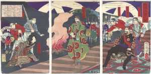 周延「西郷本営之図」