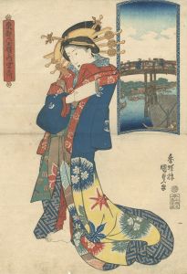 国貞初代「東都六玉顔ノ内　宮戸川」