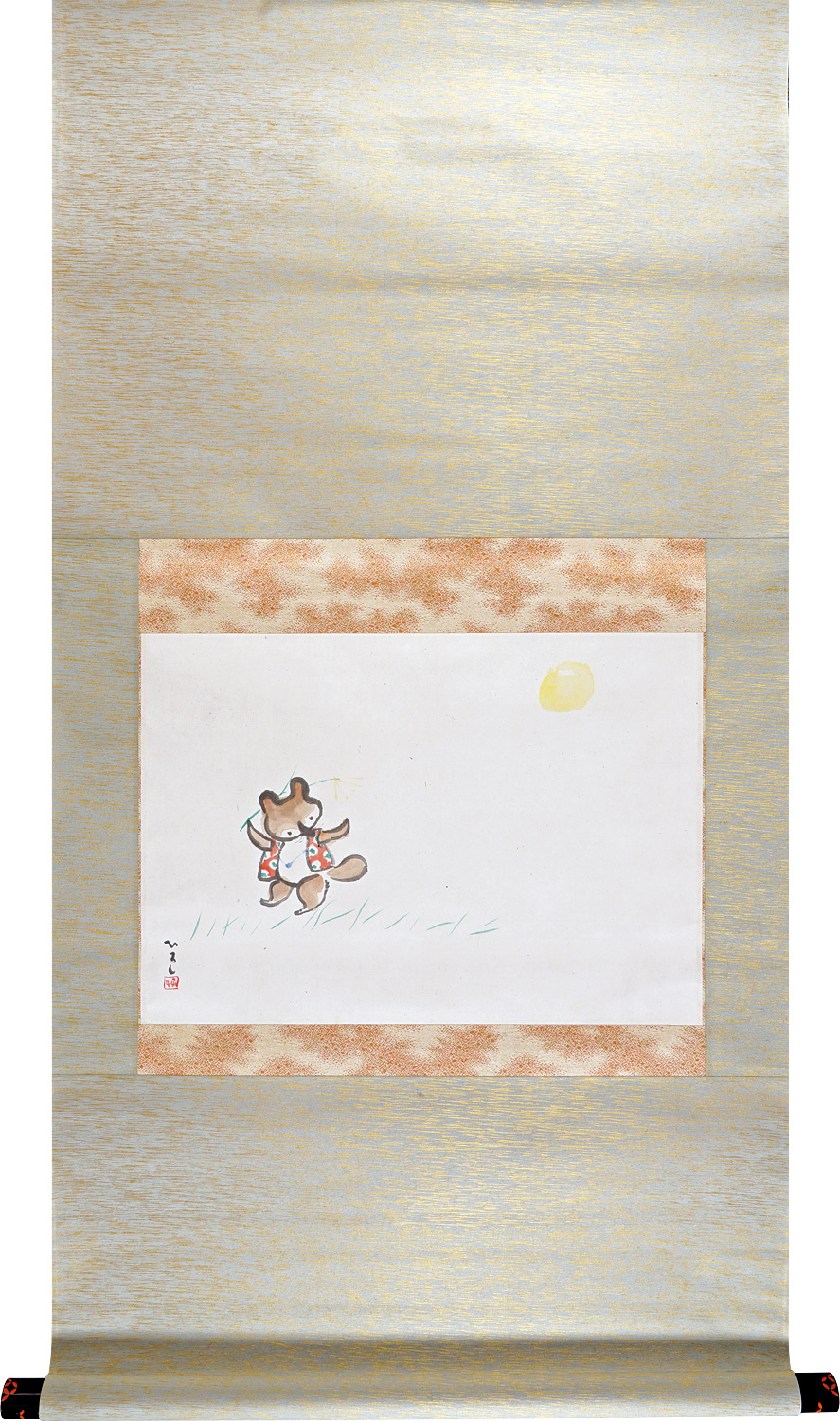 西原比呂志「月に狸図（仮題）」