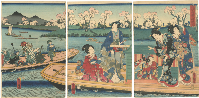 豊国三代「花鳥乗合源氏」