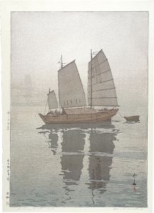 瀬戸内海集 帆船 霧