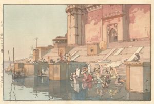Yoshida Hiroshi / The Ghat at Varanasi