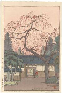 Yoshida Toshi / Cherry Blossoms by the Gate