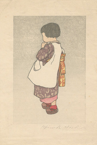 吉田博「少女（仮題）」