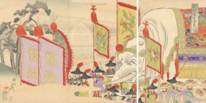 周延「千代田之御表　山王祭礼上覧」