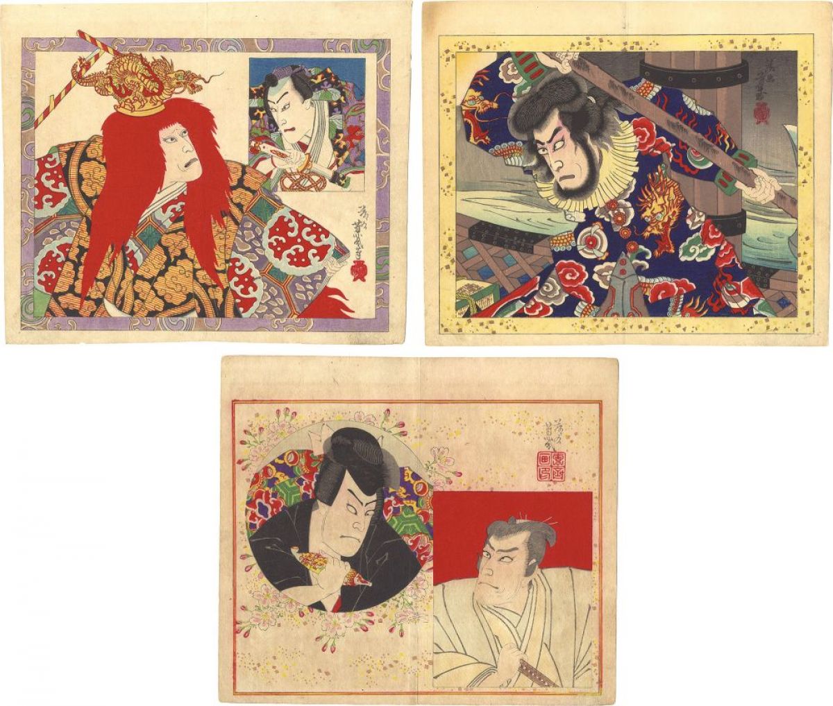 芳幾「役者絵」