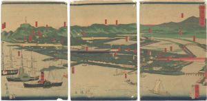 広重二代「横浜一覧之図」