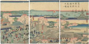 東京鉄砲洲新嶋原遊郭之図