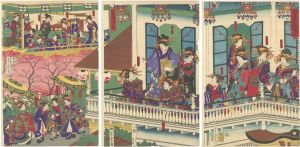 芳虎「新吉原金瓶樓図」