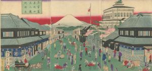 東京名所室町三井富士遠景