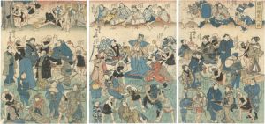 芳藤「縁の綱成人鏡」