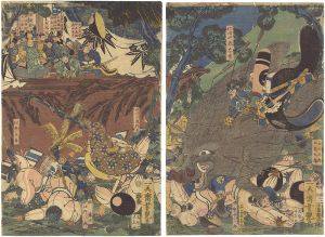 芳艶「源頼朝牧狩の図」