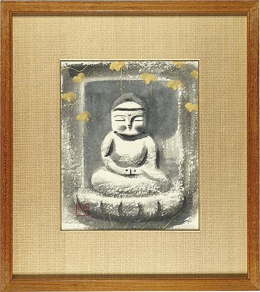 穐月明「野の佛」