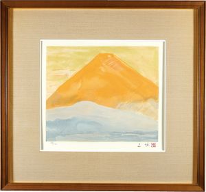 奥村土牛「赤富士」