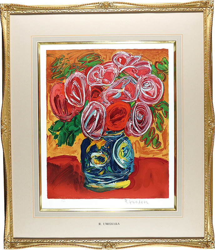梅原龍三郎「薔薇の図」