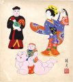 Shikishi Paper Board: Dolls