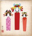 Shikishi Paper Board: Dolls