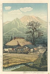 Okuyama Gihachiro / Farmers at the foot of Mt.Asama