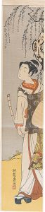 Koryusai / Young Man Dressed as Komuso【Reproduction】 [虚無僧姿若衆の図【復刻版】]