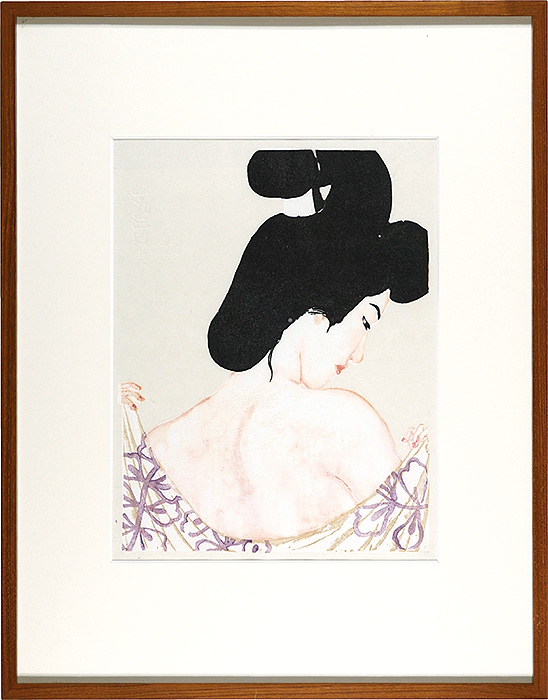 Onchi Koshiro “Eight Beauties of Modern Times / After The Bath”
