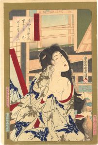 国周「錦織武蔵の別品」