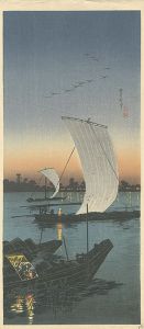高橋松亭（弘明）「せきやど」