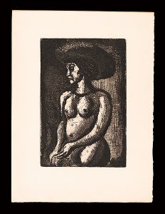 Georges Rouault / Reincarnations du pere Ubu : Fille au Grand Chapeau
