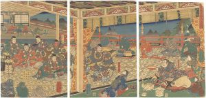 芳員「源頼光大江山入之図」