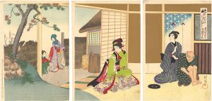 周延「竹のひとふし　新版歌祭文 野崎村の段」