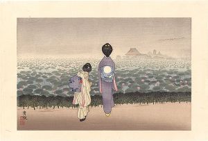 清親「不忍弁天社の朝景色【復刻版】」