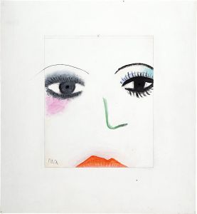 灘本唯人「季刊デザイン 第10号 1975 夏号　表紙原画」
