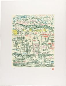 野口彌太郎「南仏風景」
