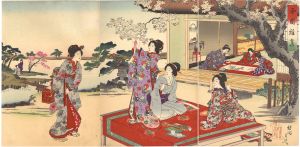 周延「西園雅集」