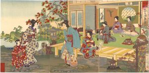 延一「貴顕令嬢 茶乃湯集楽」