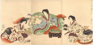 周延「千代田の大奥　おさざれ石」