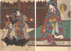 国芳「東都内裡花能門」