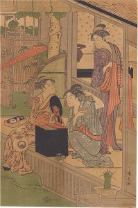 清長「洗濯と張り物【復刻版】」