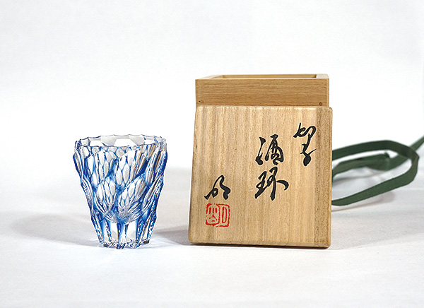 渡邊明「切子酒杯」